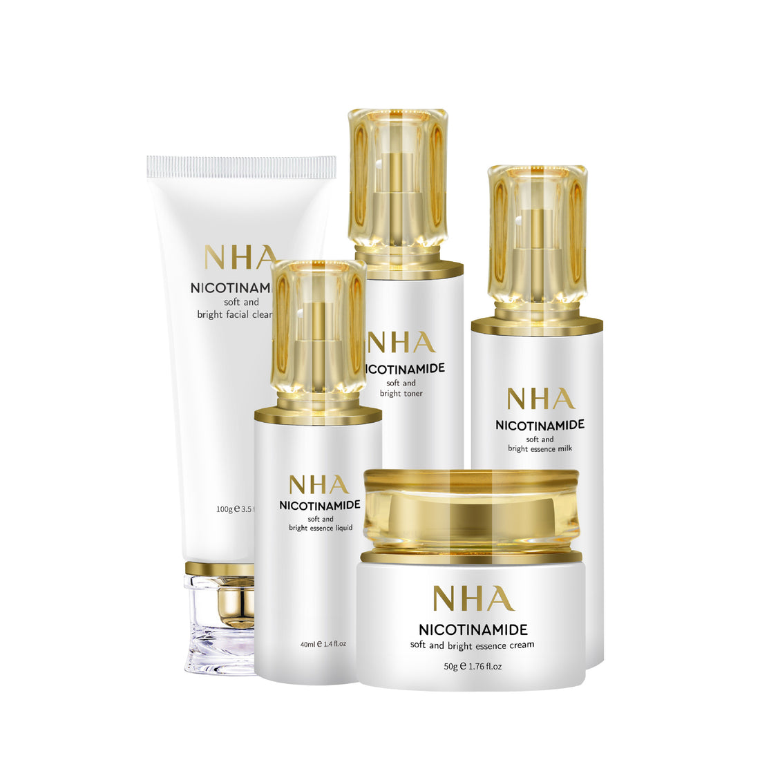 Nicotinamide Soft and Bright Skin Care Set
